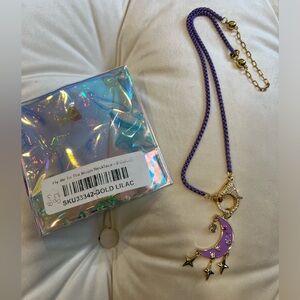 BAR (By Alexa Rae) Fly Me To the Moon Necklace -Lavender Enamel